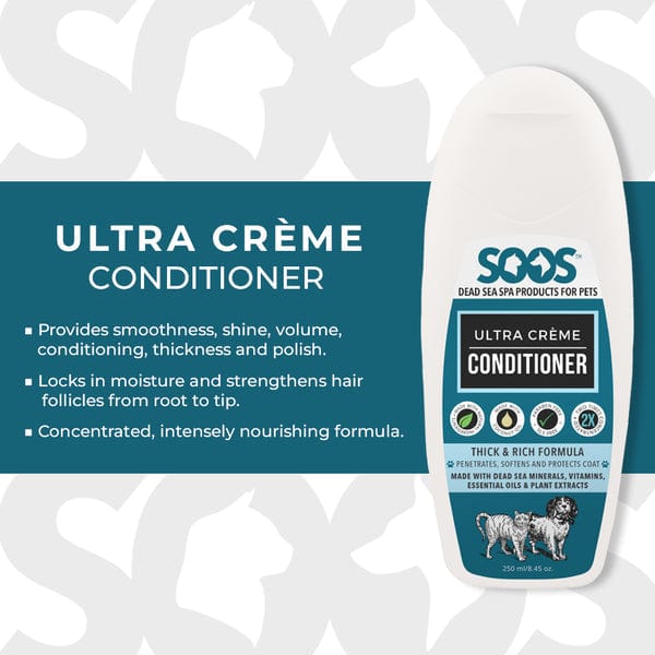 Soos Pets Premium Natural Ultra Cream Conditioner for Luscious Coats