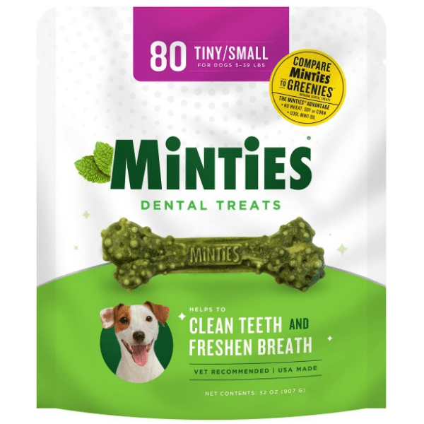 VetIQ Minties Small-Sized Dental Bones: Ideal Dog Chews for Oral Health