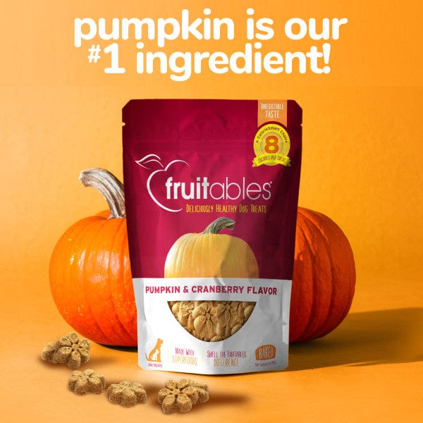Fruitables Super - Healthy Baked Pumpkin & Cranberry Dog Treats