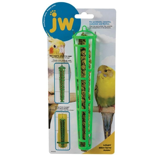 JW Pet Colorful Plastic Millet Spray Holder for Pet Birds