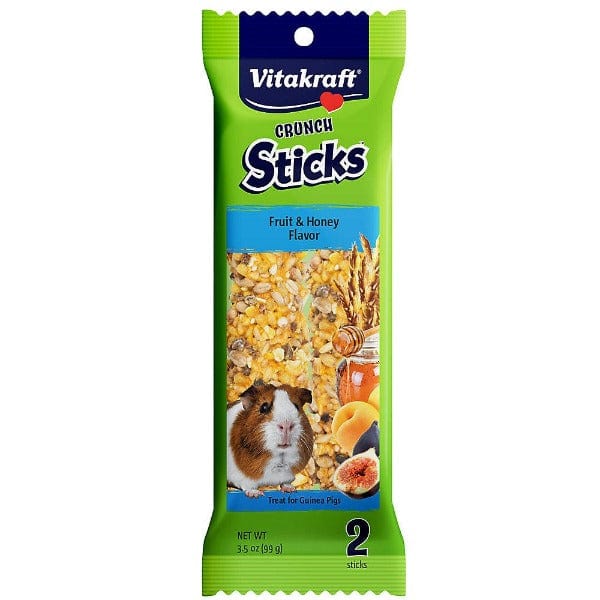 Vitakraft Whole Grain Fruit & Honey Crunchy Treat Sticks for Guinea Pigs