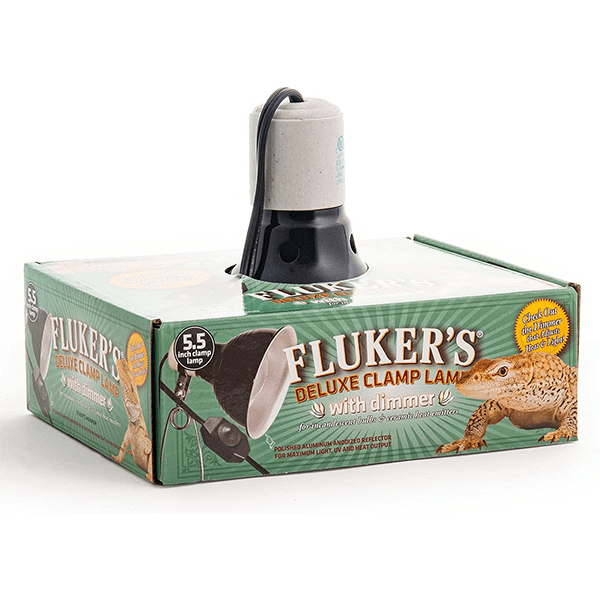 Fluker's Premium Adjustable Clamp Lamp with Dimmer Function