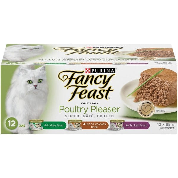 Purina Fancy Feast Tasty Poultry Pleaser Canned Cat Food Variety Pack
