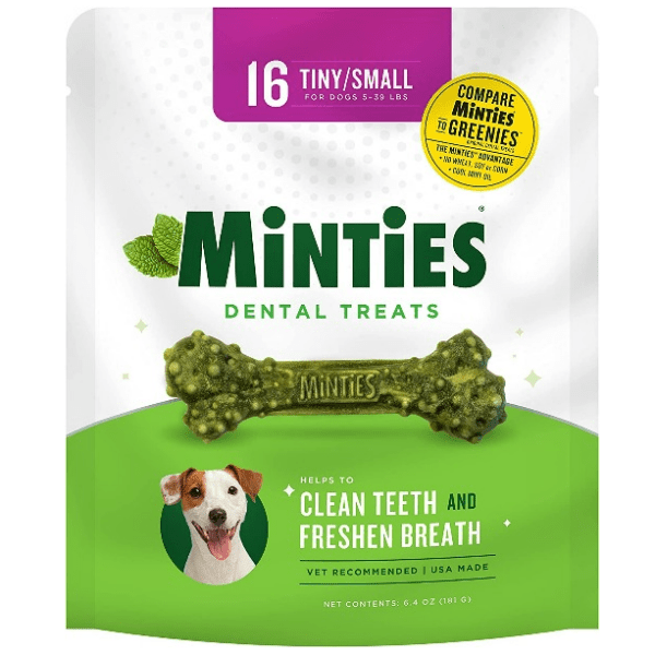 VetIQ Minties Small-Sized Dental Bones: Ideal Dog Chews for Oral Health