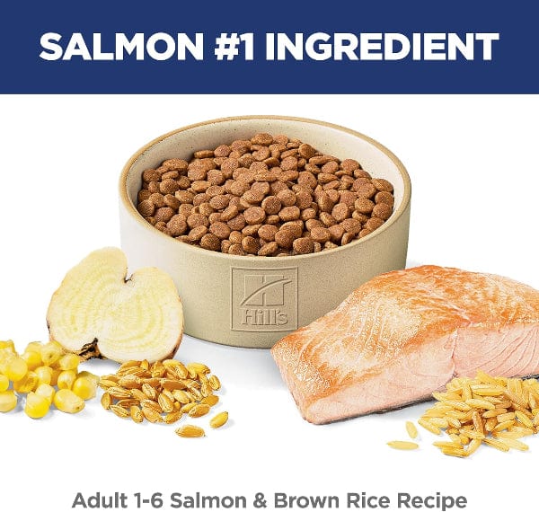 Hill's Science Diet Adult Dry Cat Food with Salmon and Brown Rice for Prime - Age Cats