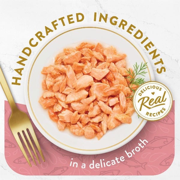 Fancy Feast Steamed Wild Alaskan Salmon Cat Appetizer, No Artificial Add - ins