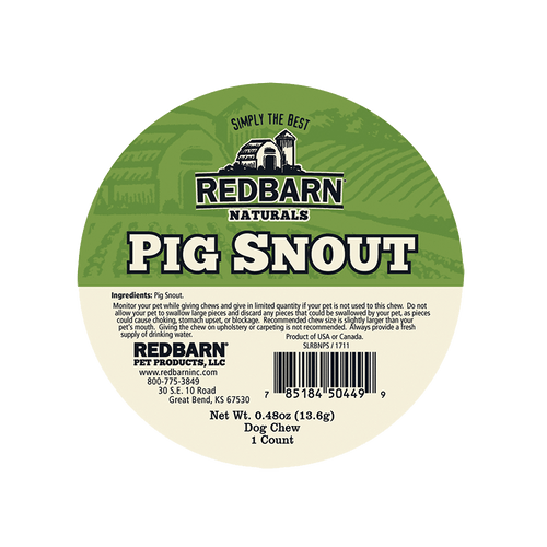 RedBarn Premium Pig Snout Chew for Dogs - A Natural Delight