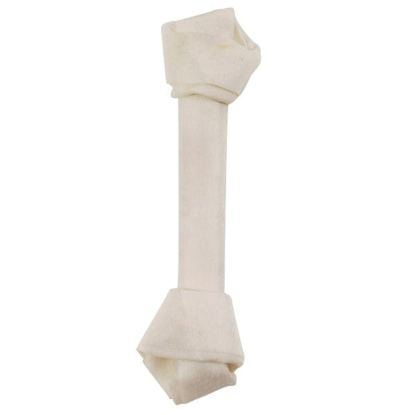 Dogit Premium White Beefhide Knotted Chew Bones for Canines