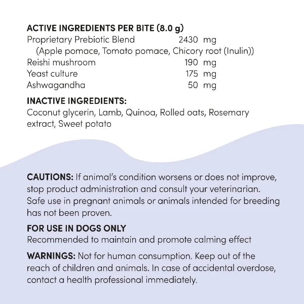 Crumps' Naturals Stress - Relieving Gutsy Calm Bites for Pets