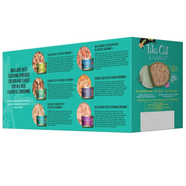 Tiki Cat Luau Assorted Flavors 12-Pack Canned Wet Cat Food for Felines