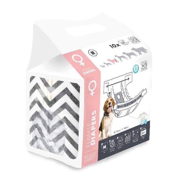 M-PETS Disposable Diapers Specially Designed for Female Dogs