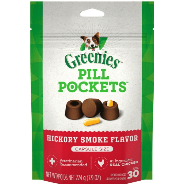 Greenies Canine Pill Pockets Dog Treats with Hickory Smoke Flavor