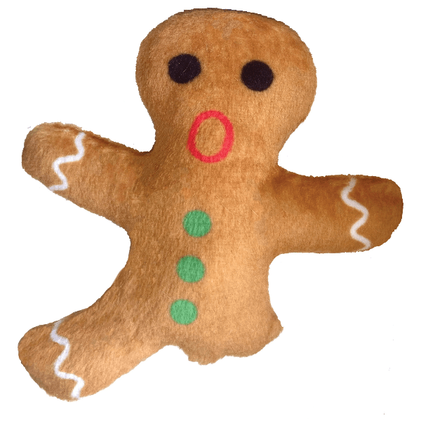 Huxley & Kent Oh Snap! Catnip-Filled Gingerbread Man Cat Toy