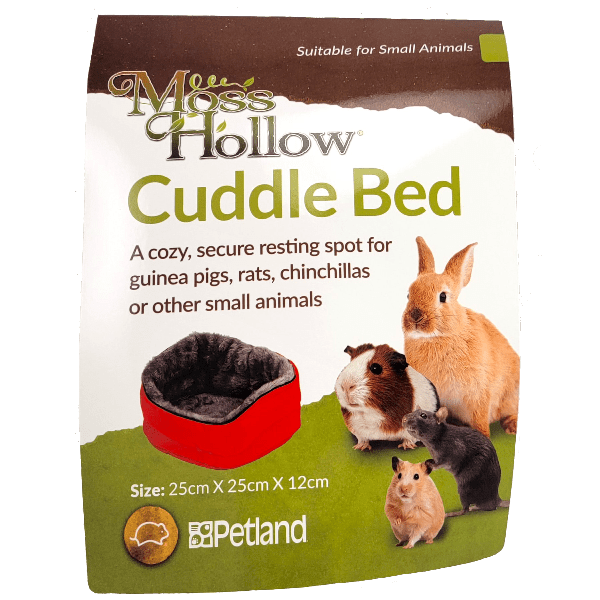 Cozy Moss Hollow Cuddle Bed for Small Furry Pets