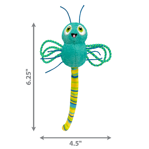 KONG Flingaroo Dragonfly Interactive Cat Toy for Endless Pounce and Capture Fun