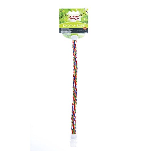 Living World Multi - Colored Cotton Knot - A - Rope Perch for Durable Use