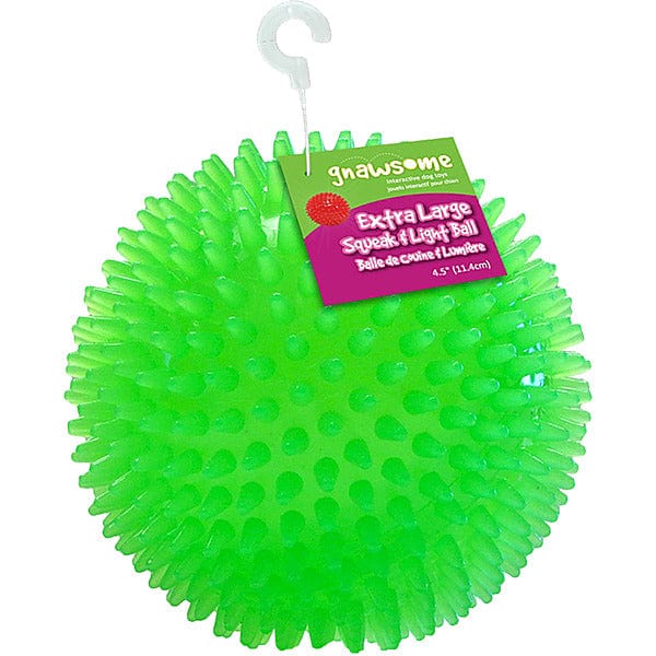 Gnawsome Super-Sized Squeaky & Flashing Light Ball for Medium to Large Dogs