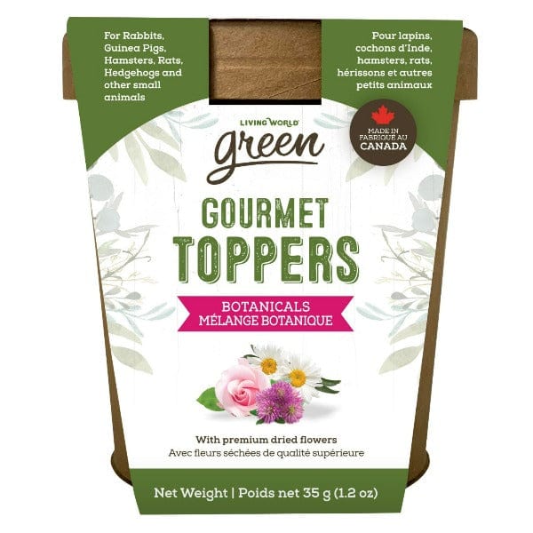 Living World Green Gourmet Botanical Toppers for Small Pets and Reptiles