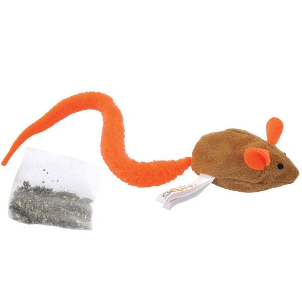 Turbo Tail Crinkle Mouse Cat Toy with Catnip - Endless Fun for Cats