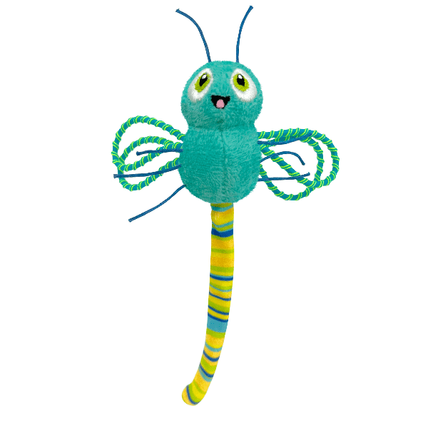 KONG Flingaroo Dragonfly Interactive Cat Toy for Endless Pounce and Capture Fun