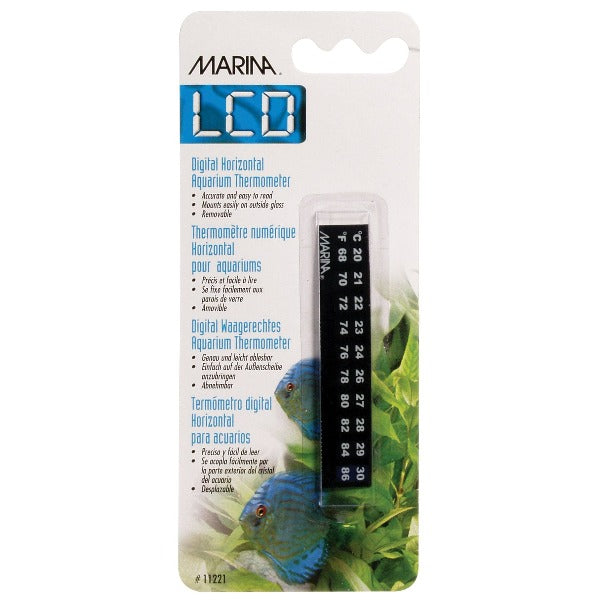 Marina LCD Digital Aquarium Temperature Thermometer for Fresh and Saltwater Tanks