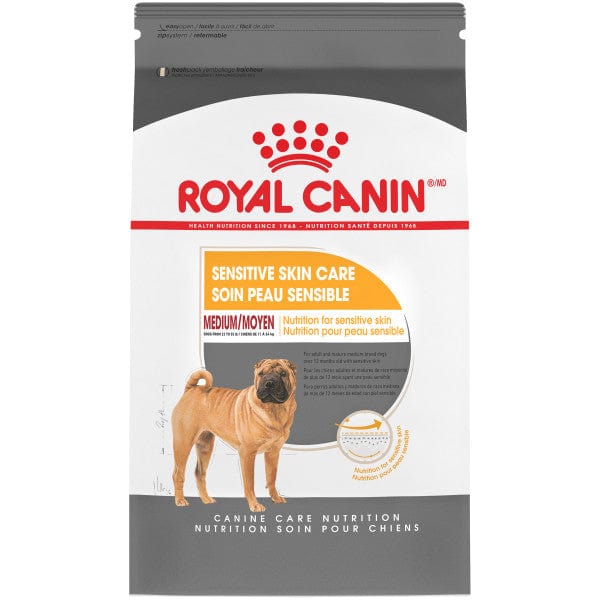 Royal Canin High - Quality Dry Dog Food for Medium - Sized Adult Dogs with Sensitive Skin, 30lb Package