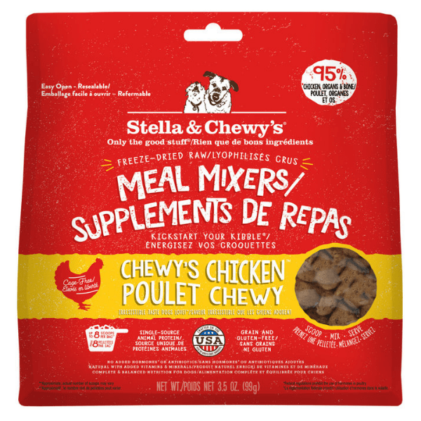 Stella & Chewy's Cage-Free Chicken Meal Mixers for Dogs - Raw Nutrition Boost