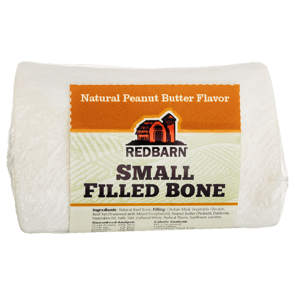 RedBarn All - Natural Dog Treat Filled Bone with Peanut Butter