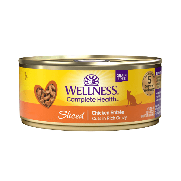 Wellness Complete Health Premium Sliced Chicken Entree in Gravy Canned Cat Food - 3 Ounce Can
