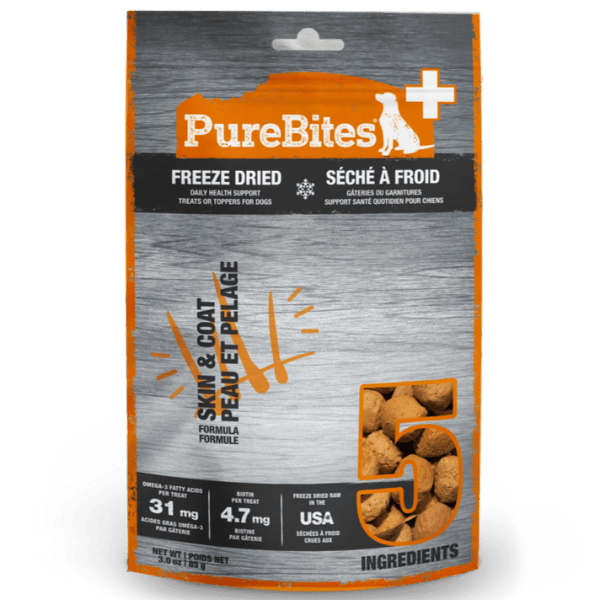 PureBites Freeze-Dried Dog Treats for Healthy Skin & Coat