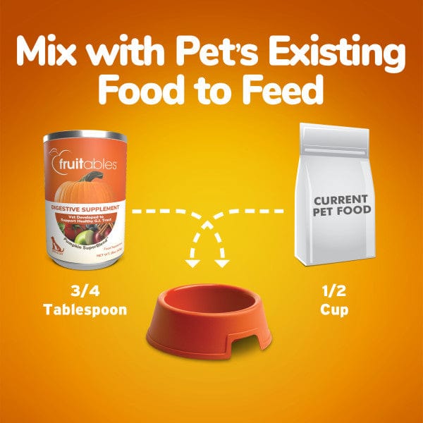 Fruitables Super Blend Digestive Health Supplement for Canine and Feline Pets