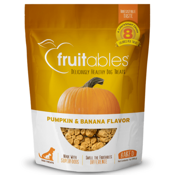 Fruitables Premium Baked Dog Treats with Pumpkin and Banana Flavors