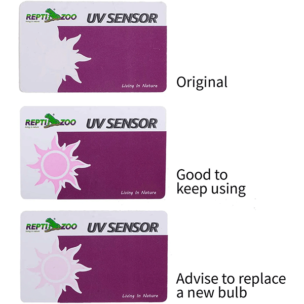 Reptizoo Two-Pack Durable UV Sensor Tester Card for Reptiles