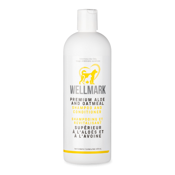 Wellmark Premium Aloe and Oatmeal Combined Shampoo and Conditioner for Beloved Dogs and Cats