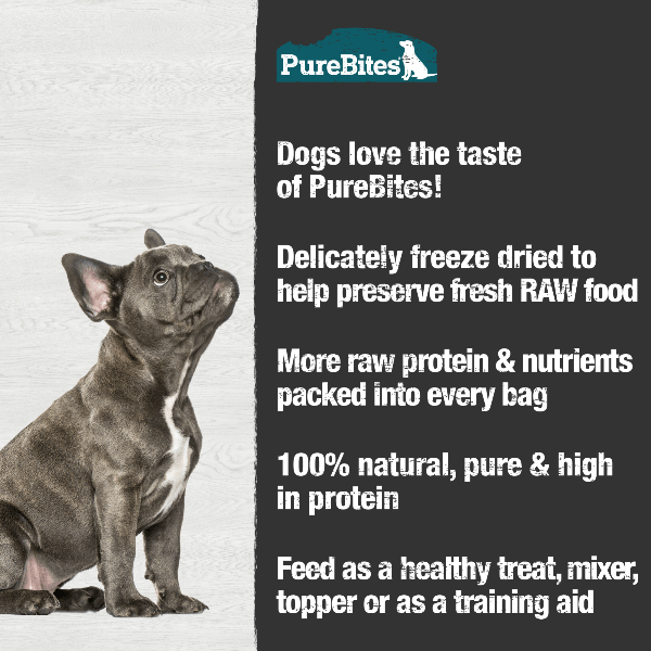 PureBites 120g Freeze-Dried High-Value Beef & Cheese Dog Treats