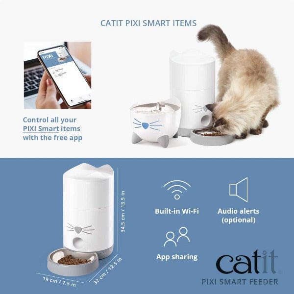 Catit PIXI Intelligent Automatic Cat Feeder for Timely and Portioned Meals