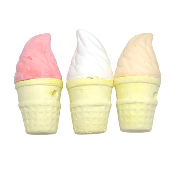 Moss Hollow & Tweeters Colorful 3-Pack Mineral Ice Cream Treats for Birds and Small Pets