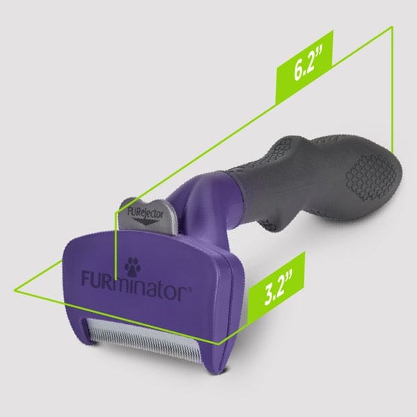 FURminator Cat DeShedding Tool - Ideal for Medium and Large Long - Haired Cats