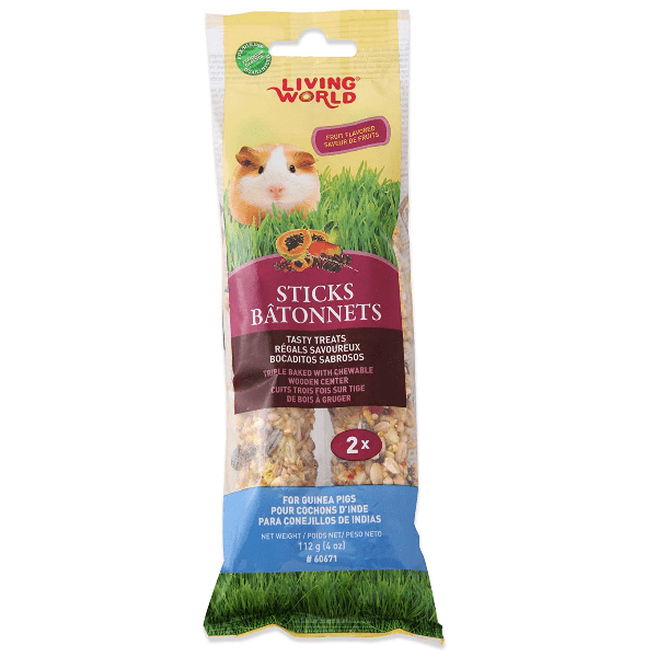 Living World Fruit-Flavored Healthy Guinea Pig Treat Sticks