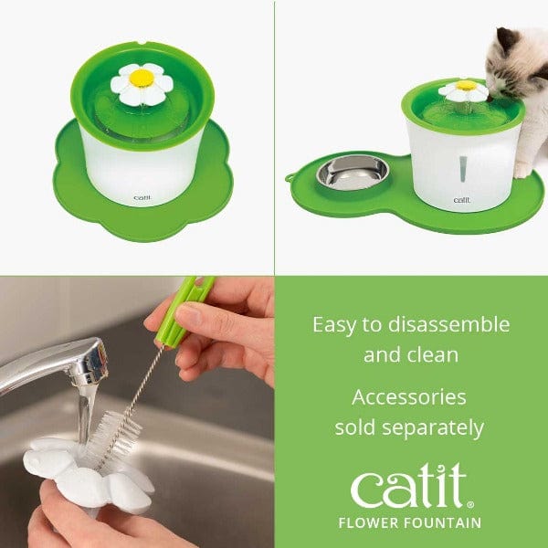 Catit Flower-Style Water Fountain for Feline Companions
