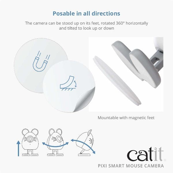 Catit PIXI High - Tech Smart Mouse Camera for Remote Cat Monitoring