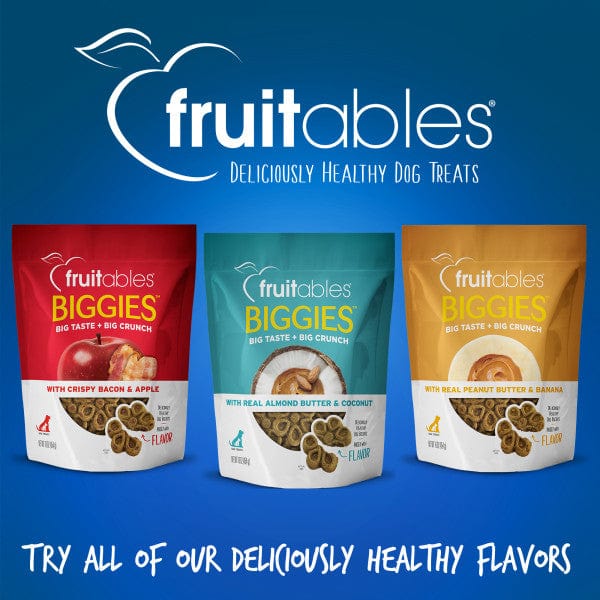 Fruitables Premium Biggies Dog Treats with Pumpkin and Blueberries