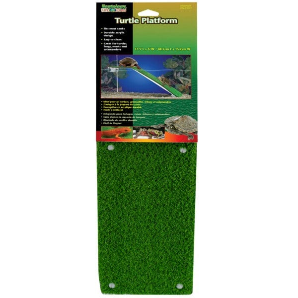 Reptology Green Carpeted Turtle Basking Platform - 17.5 x 6 inches