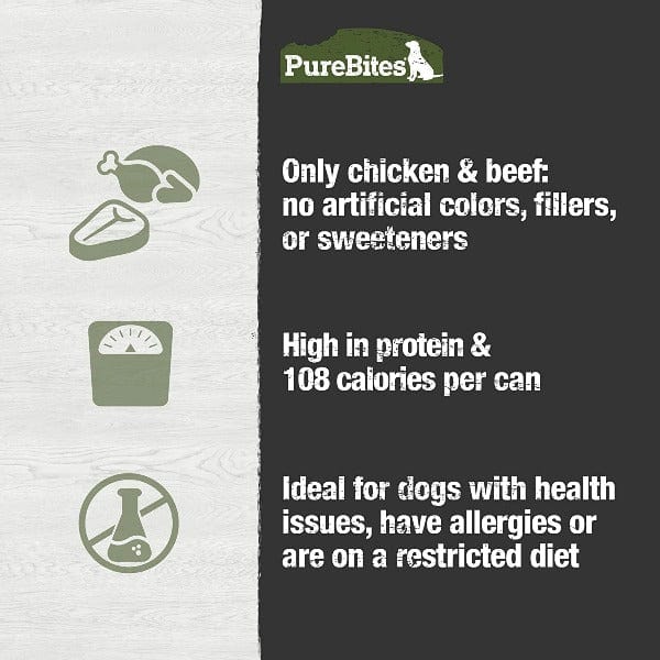 PureBites Premium Pure Protein Chicken and Beef Pâté Treats for Dogs
