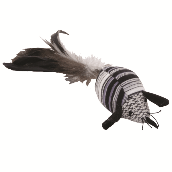 Super Turbo Interactive Feather & Jingle Cat Mouse Toy