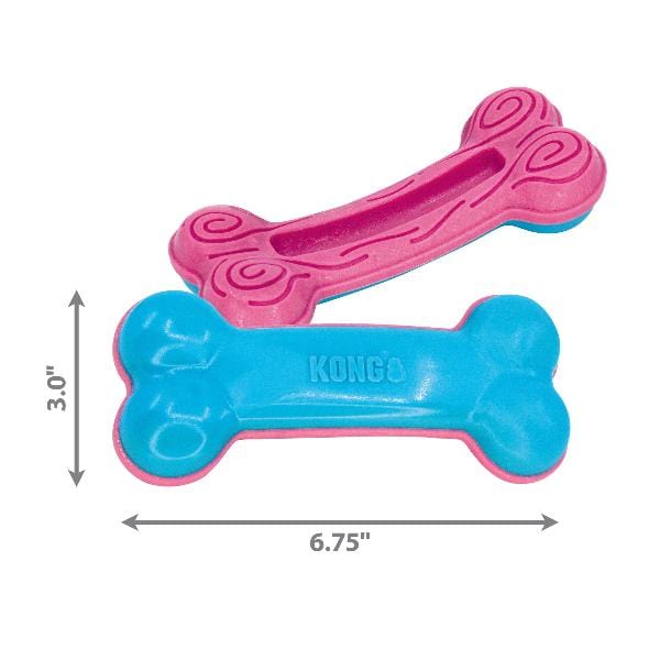 KONG Puppy Chew Toy - Curve Bone Shaped Chewstix for Teething Puppies