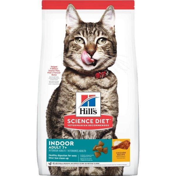 Hill's Science Diet Dry Cat Food - Indoor Adult 7+ Chicken Recipe