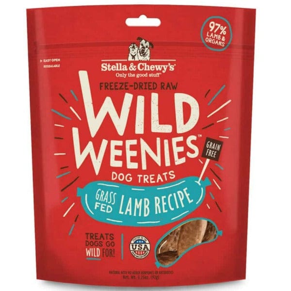 Stella & Chewy's Natural Lamb Recipe Wild Weenies Dog Treats - Ideal Canine Snacks
