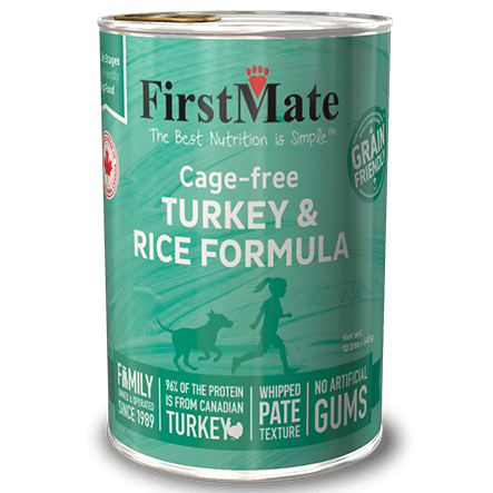FirstMate Premium Cage-free Turkey and Rice Formula Canned Dog Food for Daily Nutrition