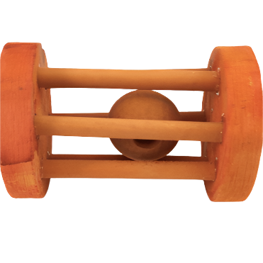 Interactive Moss Hollow Barrel Roller Toy for Pets
